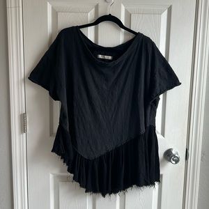 We The Free Oversized Peplum Top